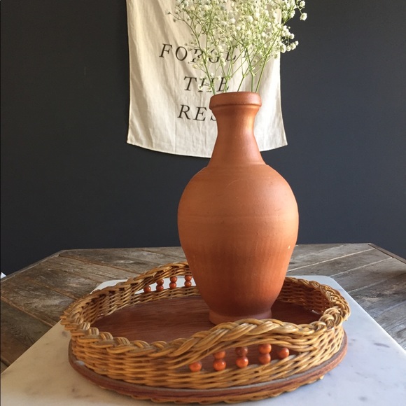 Made in MB vintage wooden tray 12in diameter - Picture 1 of 6